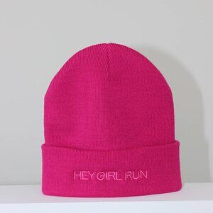 Hey Girl Run Beanie NWOT